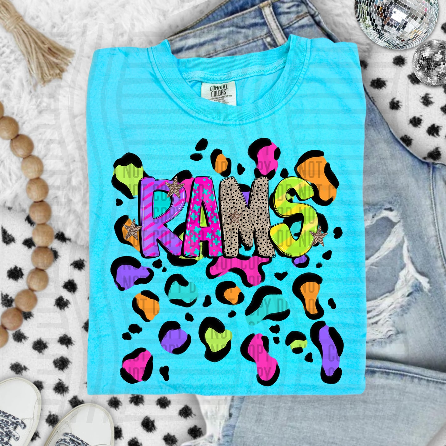 Funky Mix-Up Leopard Spot Mascots - Custom + Dropdown - 300 dpi Digital Download