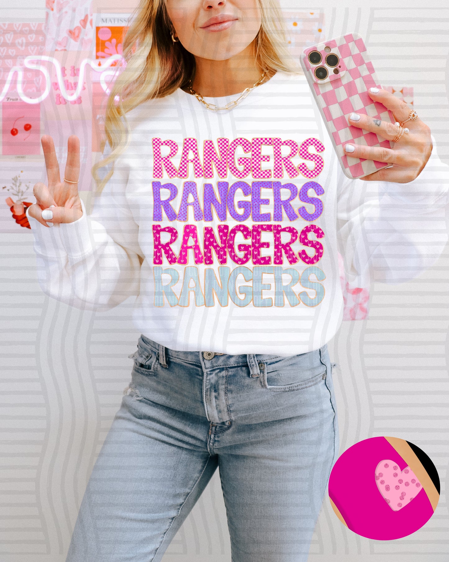 Sugar Cookie Stacked - Custom + Dropdown - 300 dpi Digital Download