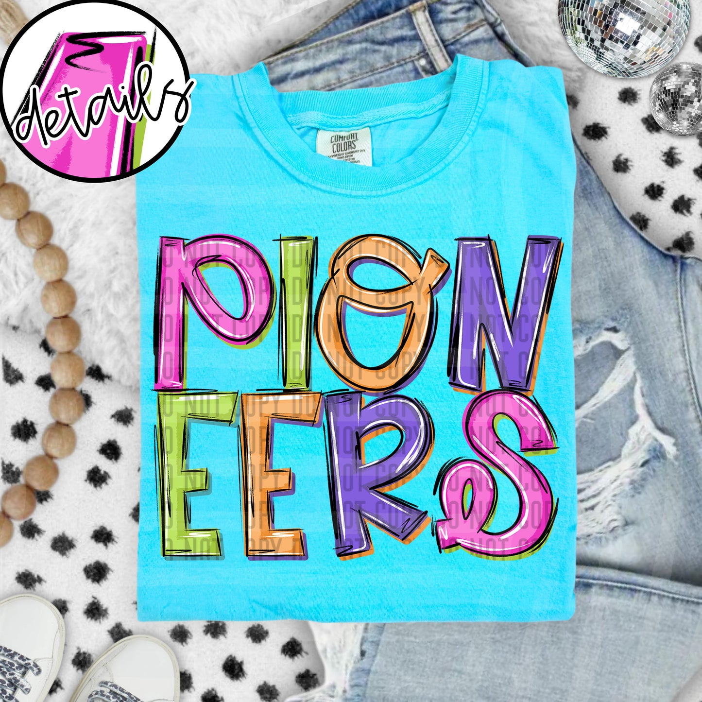 Neon Barbie Stacked - Custom + DROPDOWN - 300 DPI digital download