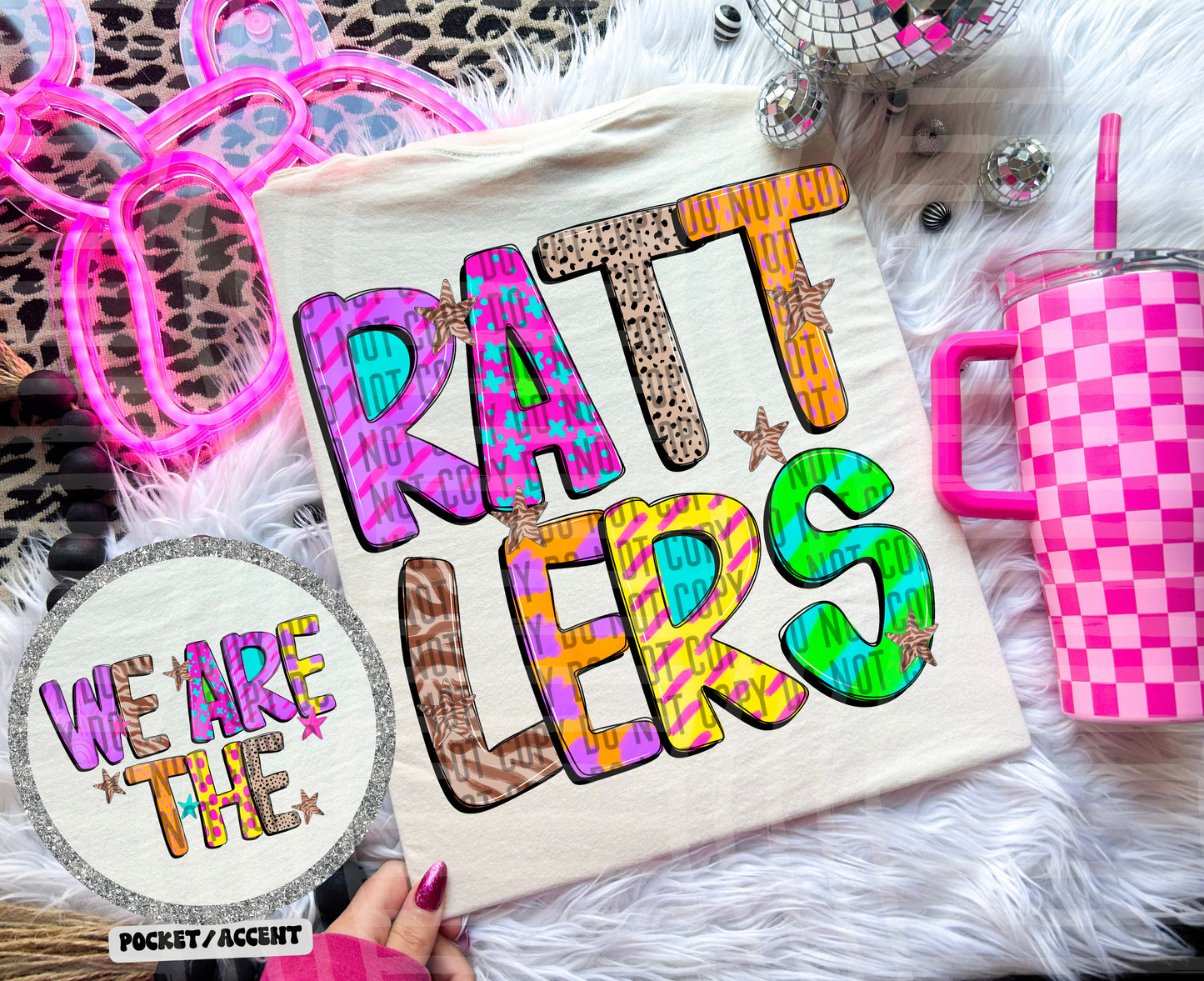 Funky Mix Up - Optional POCKET - Custom + Dropdown  - 300 dpi Digital Download