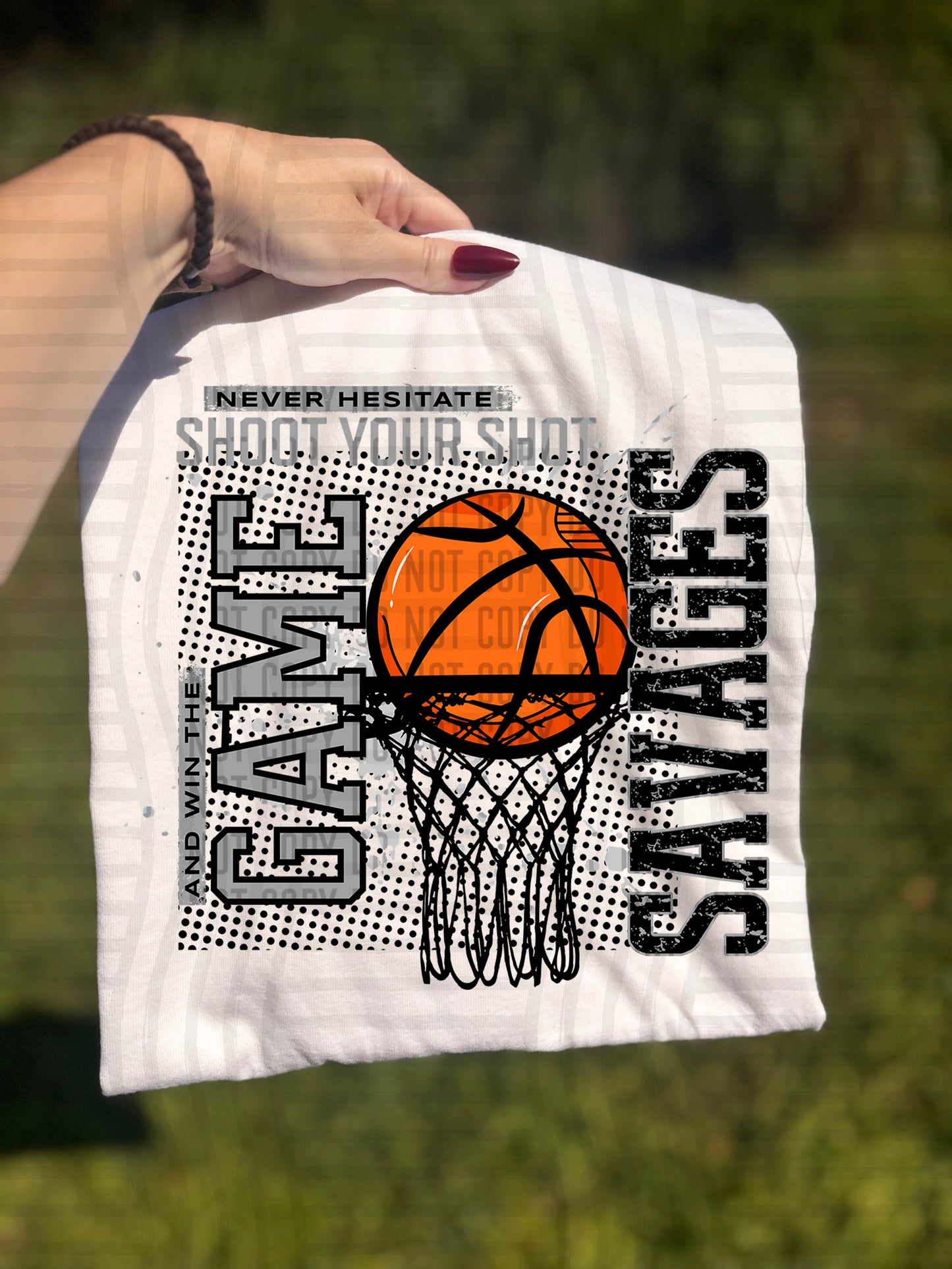 Basketball Never Hesitate - 300 dpi Digital Download
