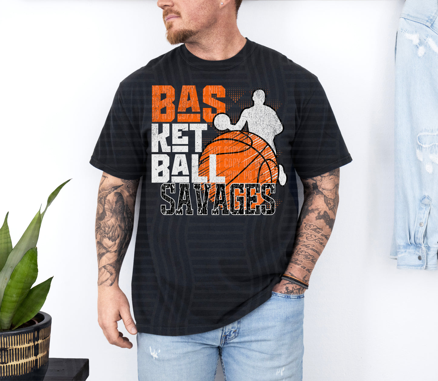 BASKETBALL GRUNGE MASCOTS - 300 dpi Digital Download