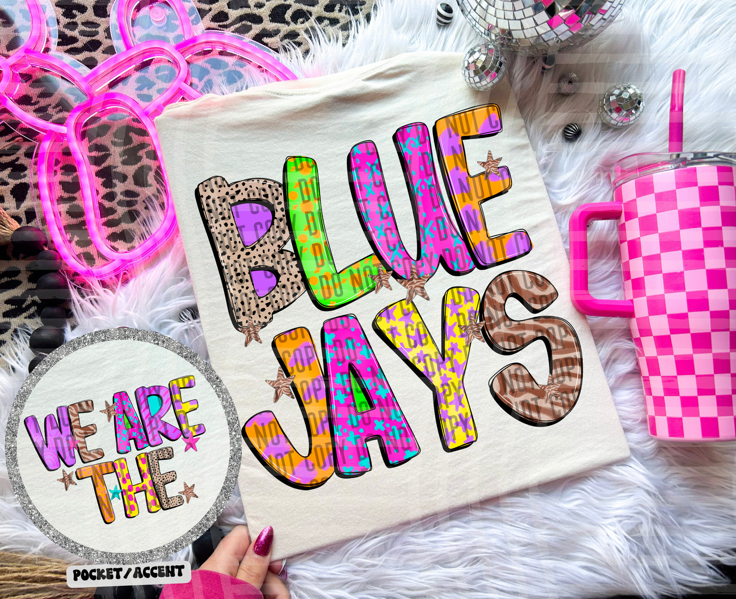 Funky Mix Up - Optional POCKET - Custom + Dropdown  - 300 dpi Digital Download