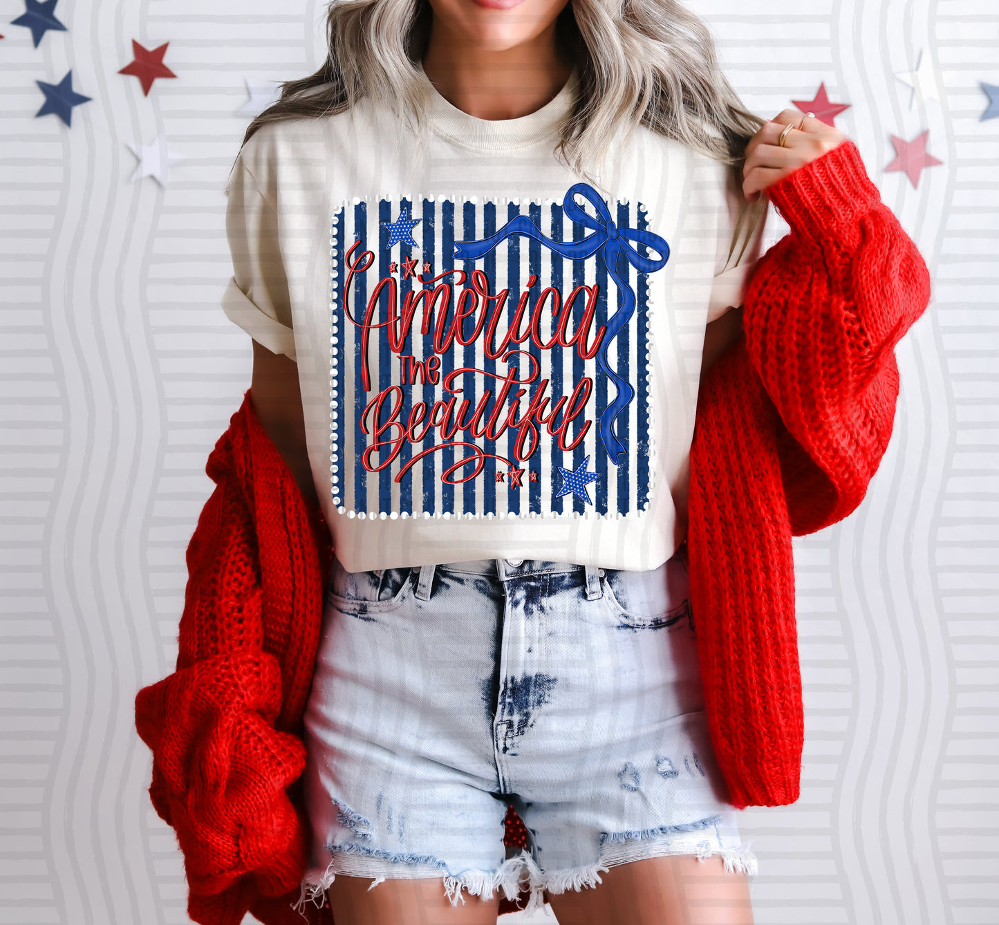 America the Beautiful (framed) - Digital Download 300DPI PNG FILE