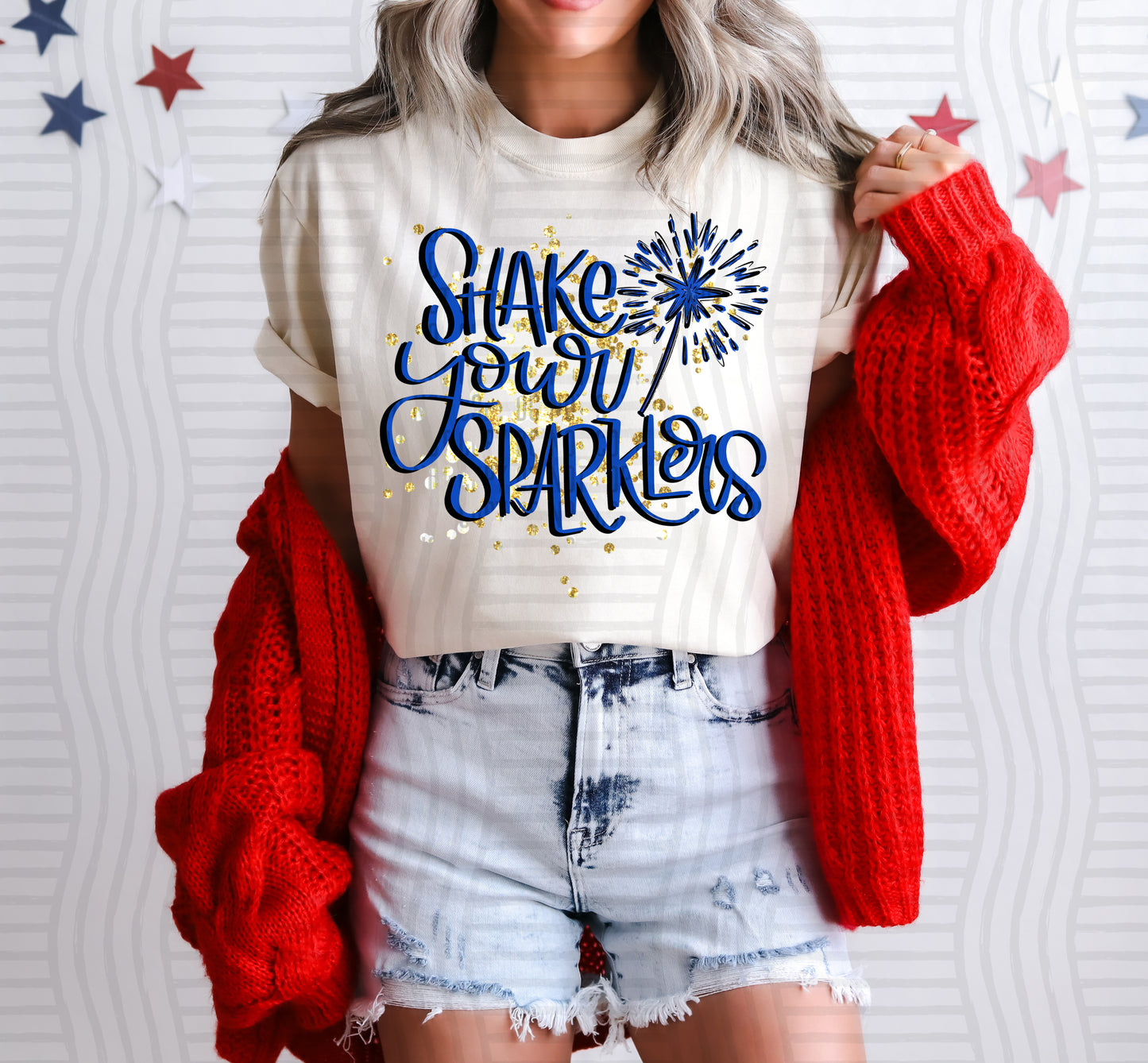Shake your sparklers (2 versions) -  Digital Download 300DPI PNG FILE
