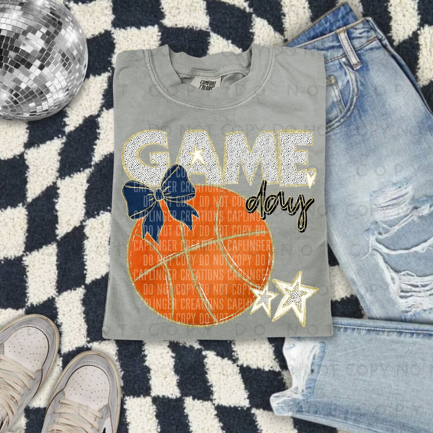 Game Day Basketball - Color Dropdown Digital Download 300DPI PNG FILE