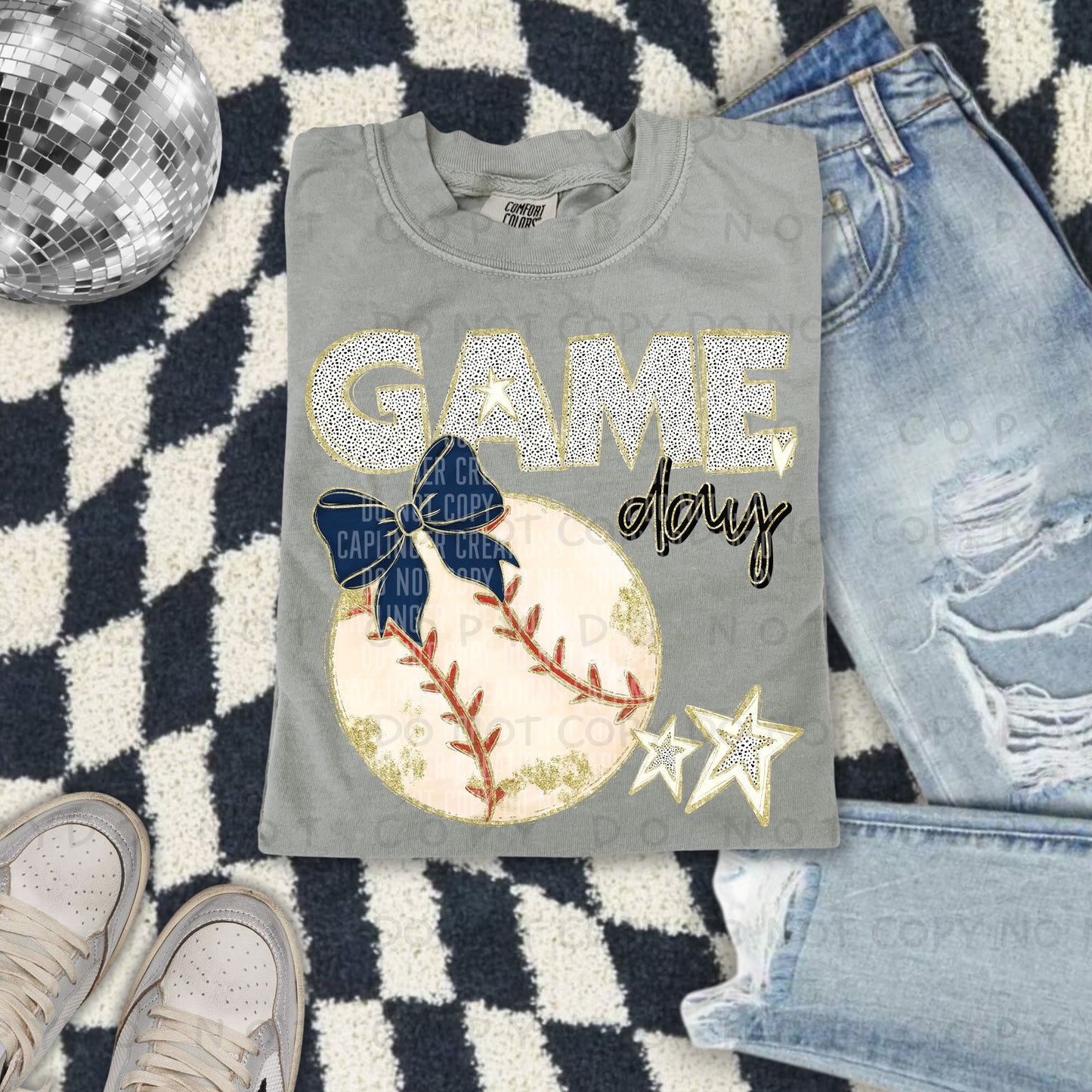 Game Day Baseball - Color Dropdown Digital Download 300DPI PNG FILE