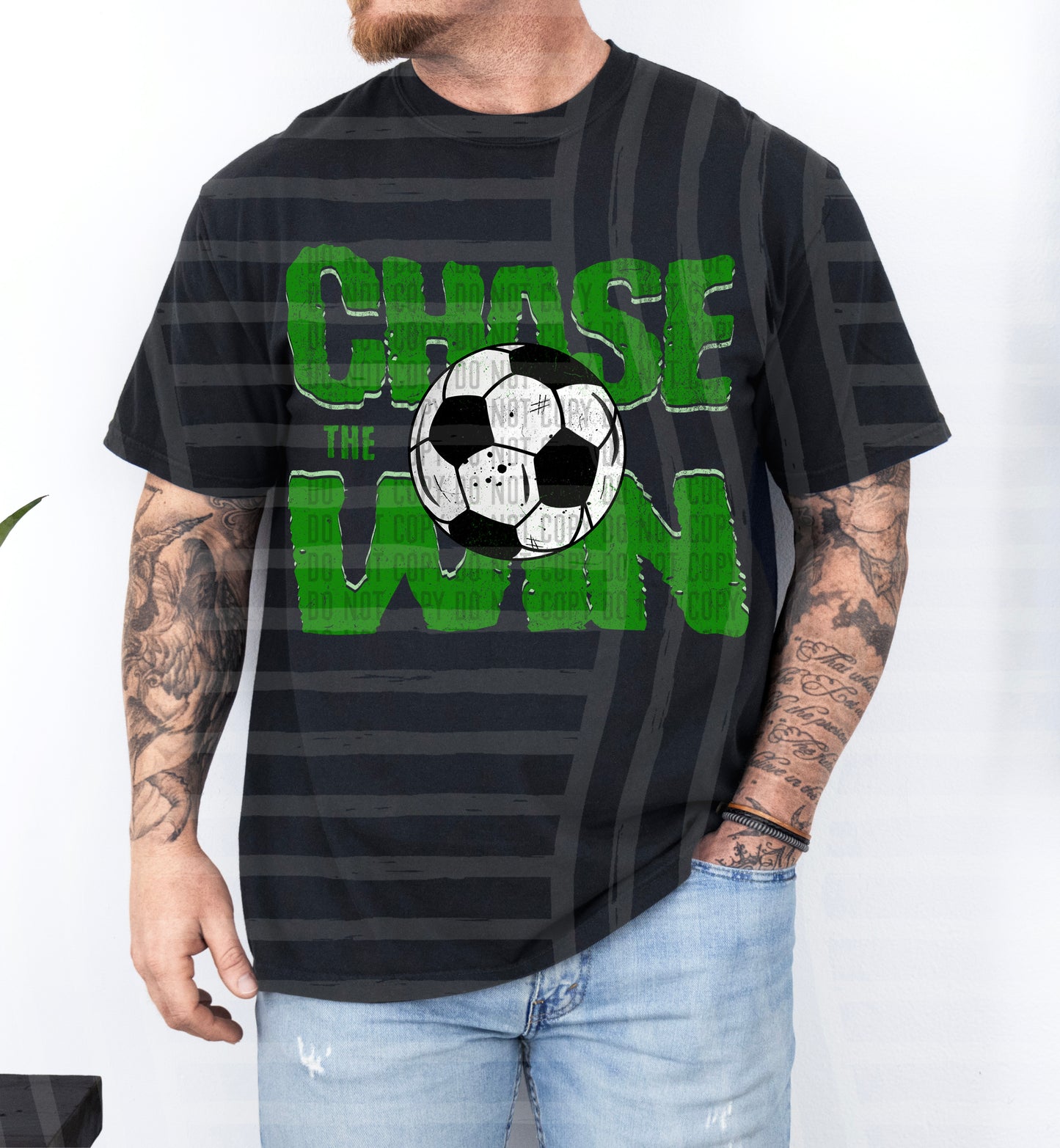 Chase the Win SOCCER - Color Dropdown Digital Download 300DPI PNG FILE