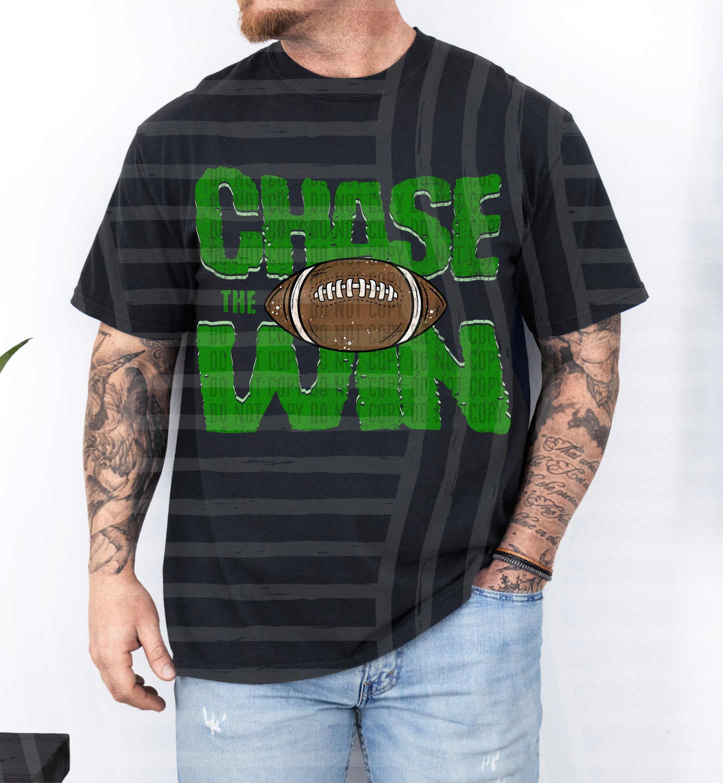 Chase the Win FOOTBALL - Color Dropdown Digital Download 300DPI PNG FILE