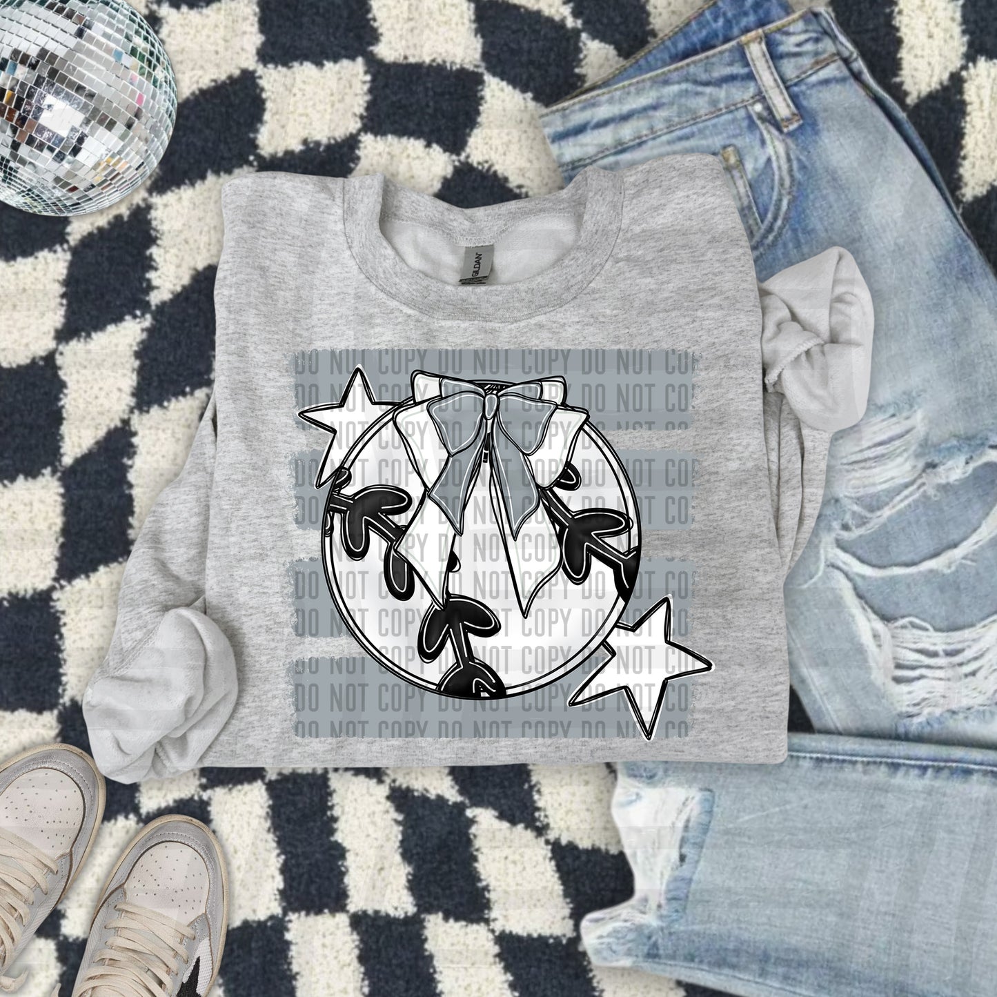 BASEBALL BOW BOW CC 2608-0013- Color Dropdown Digital Download 300DPI PNG FILE