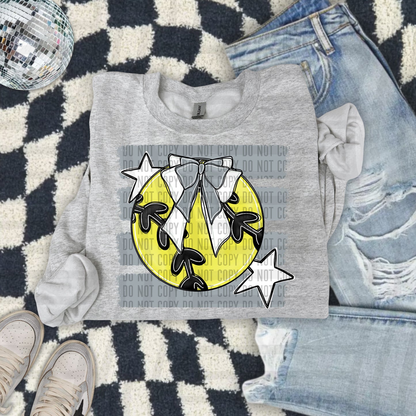 SOFTBALL BOW BOW CC 2608-0014 - Color Dropdown Digital Download 300DPI PNG FILE