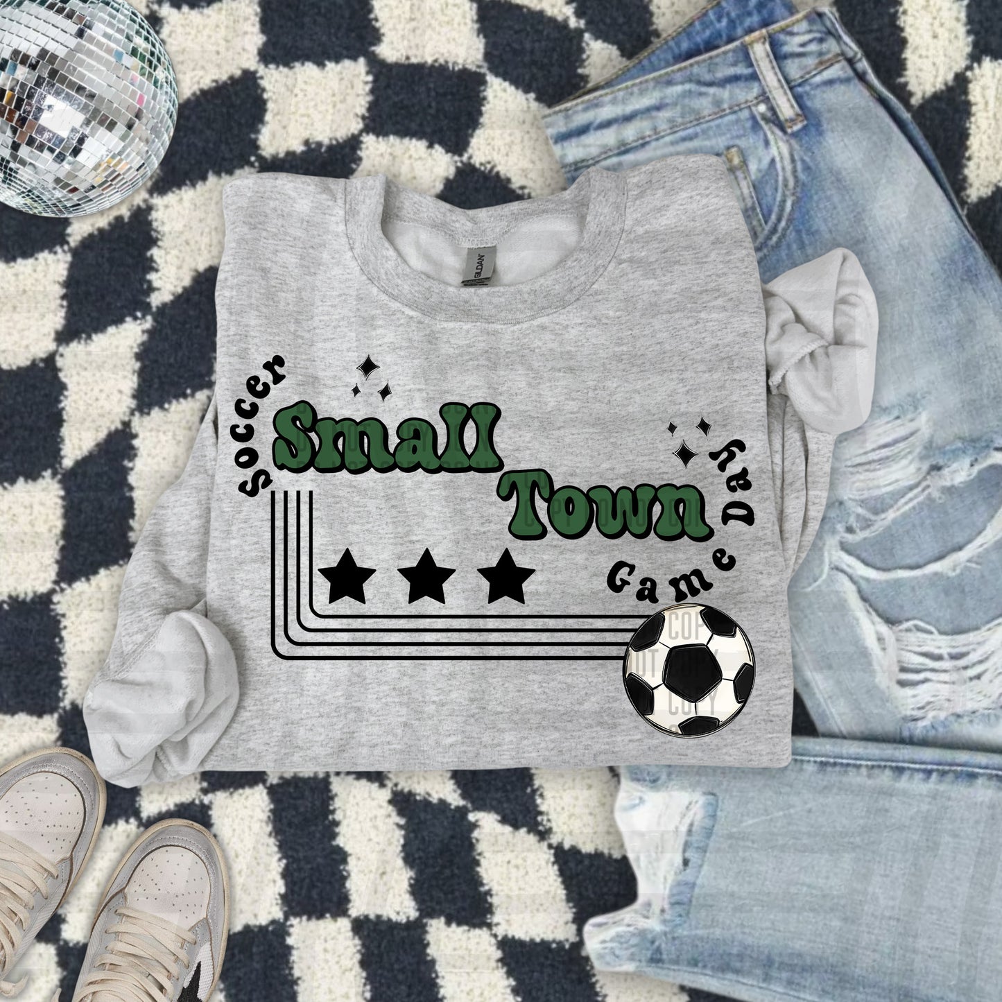 SOCCER - Small town - Color Dropdown Digital Download 300DPI PNG FILE