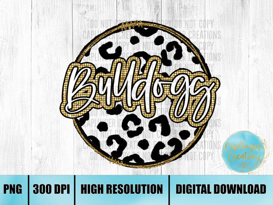 Bulldogs Animal Print - Digital download 300DPI PNG FILE