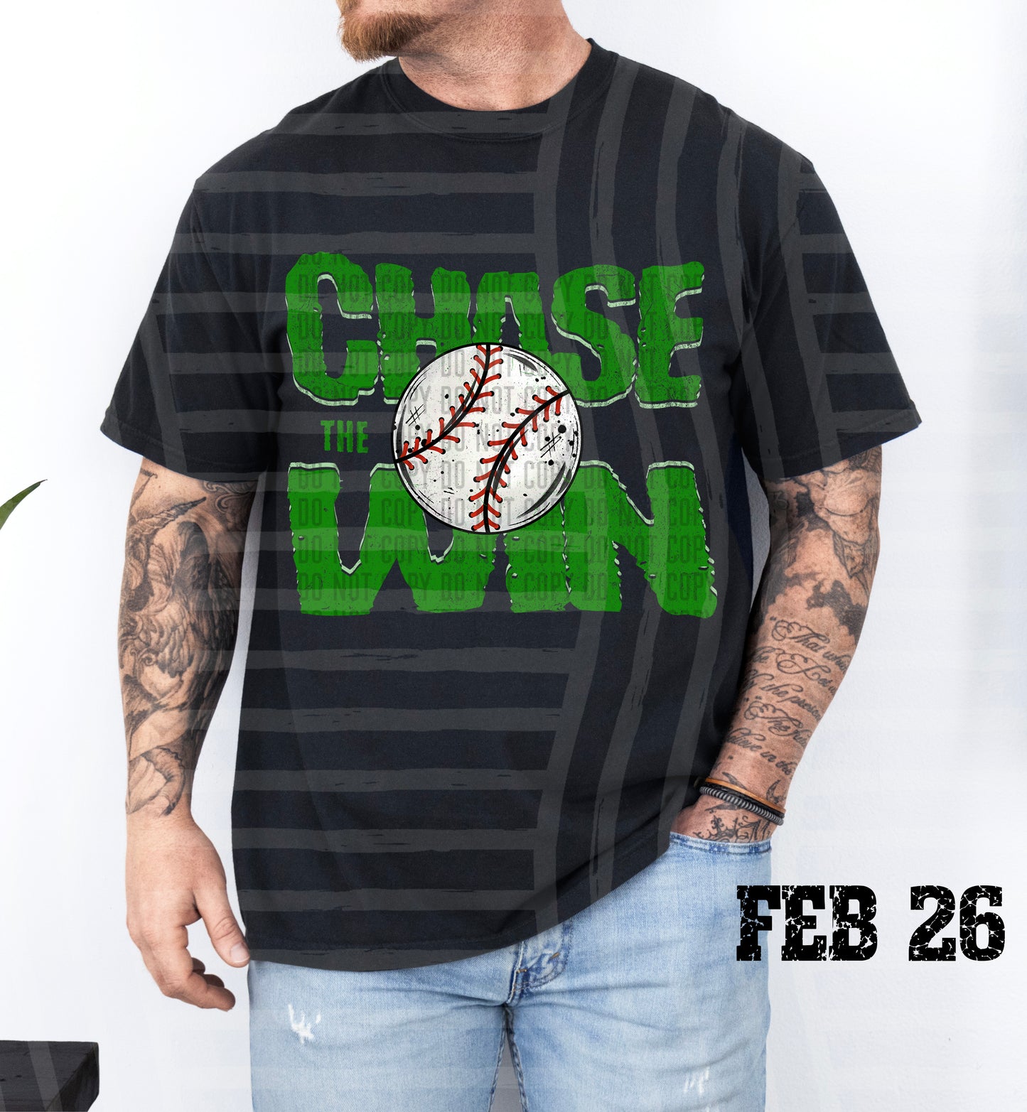 Chase the Win BASEBALL - Color Dropdown Digital Download 300DPI PNG FILE
