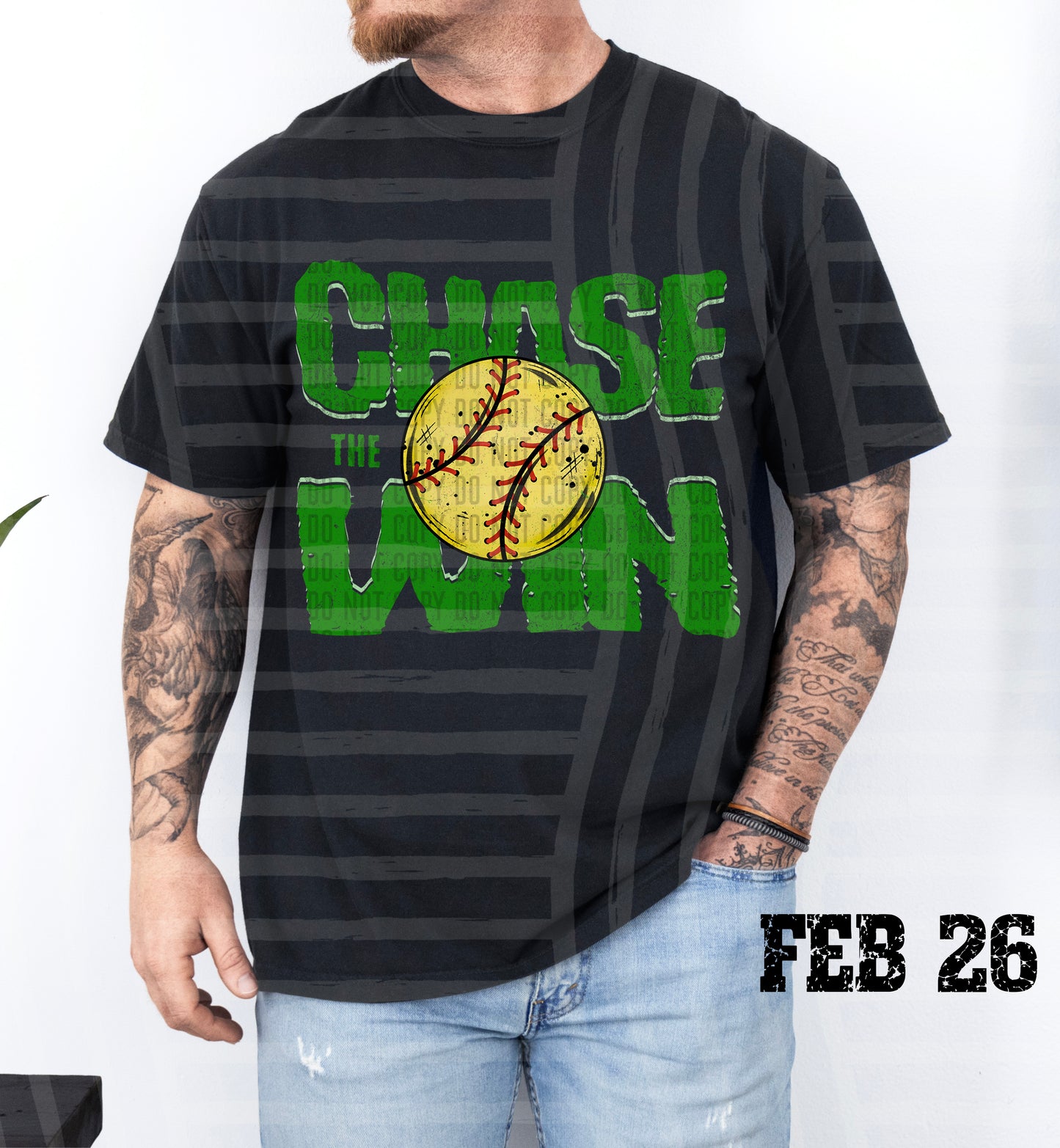 Chase the Win SOFTBALL - Color Dropdown Digital Download 300DPI PNG FILE