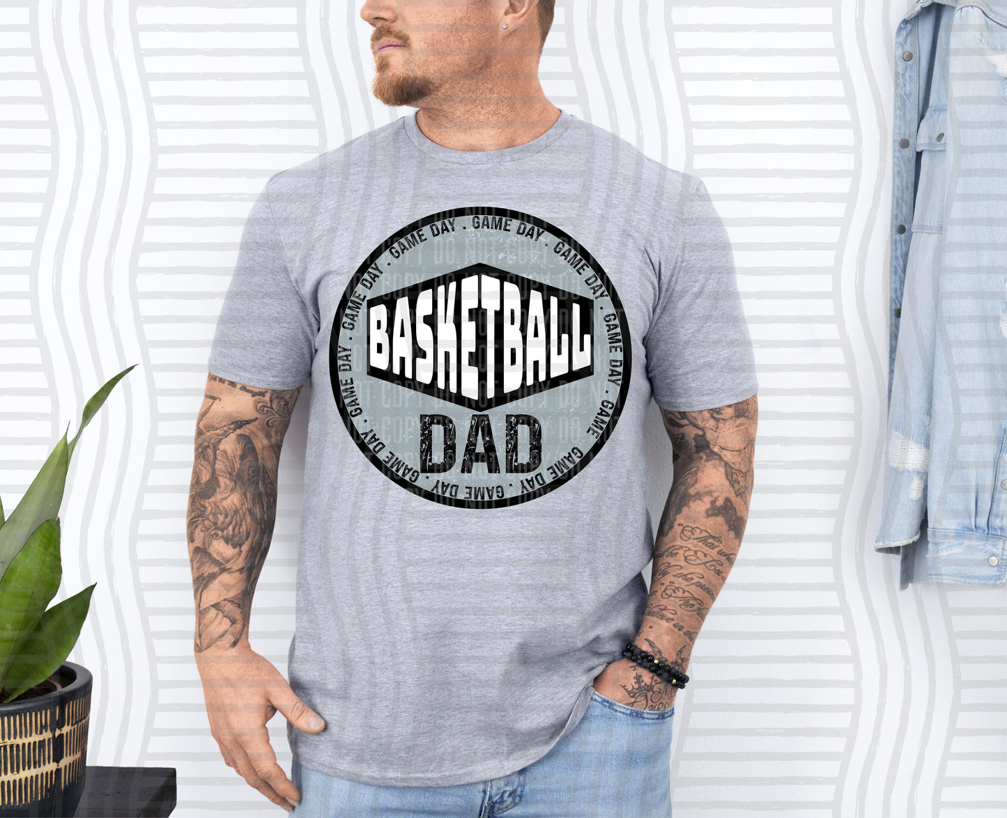 Basketball DAD -Color Dropdown Digital Download 300DPI PNG FILE