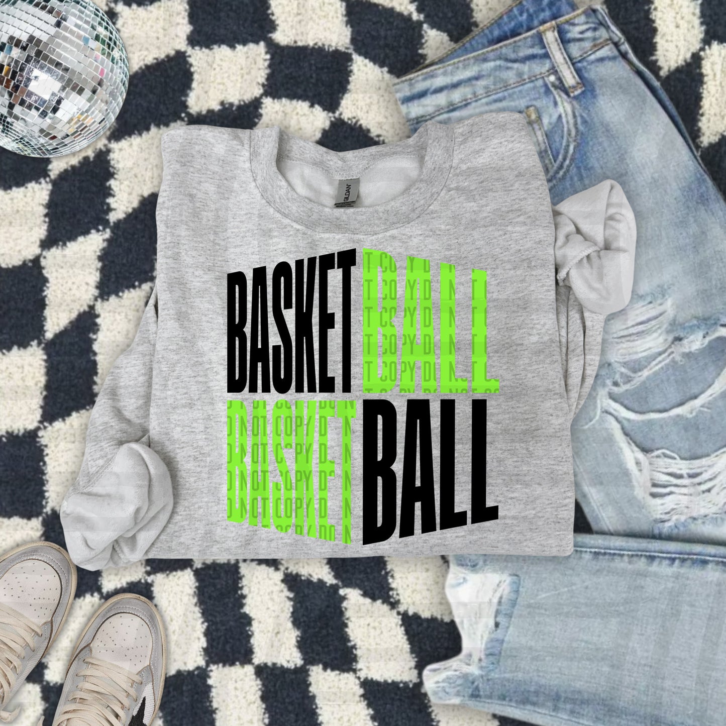 BASKETBALL Word Art -Color Dropdown Digital Download 300DPI PNG FILE
