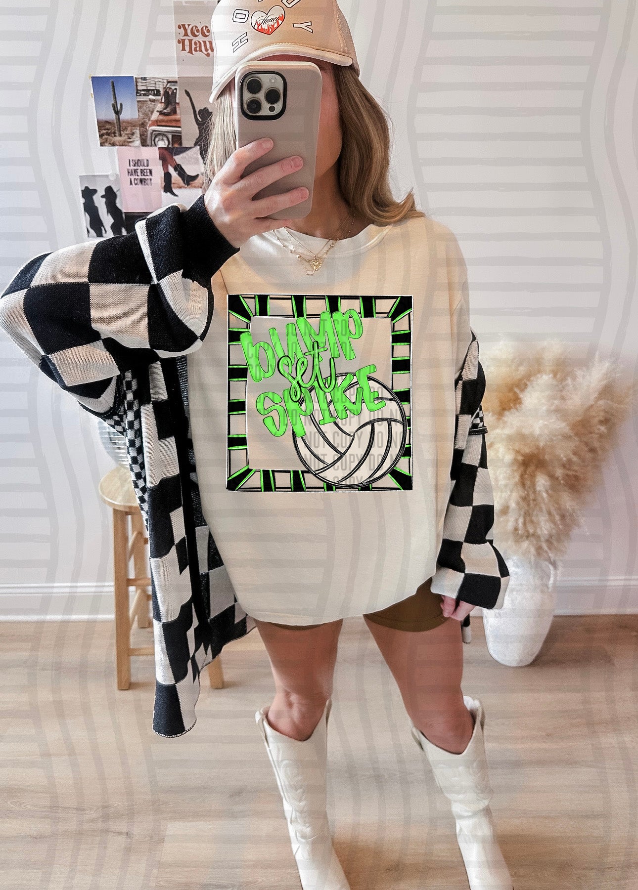 Bump, Set, Spike - Volleyball - Color Dropdown Digital Download 300DPI PNG FILE