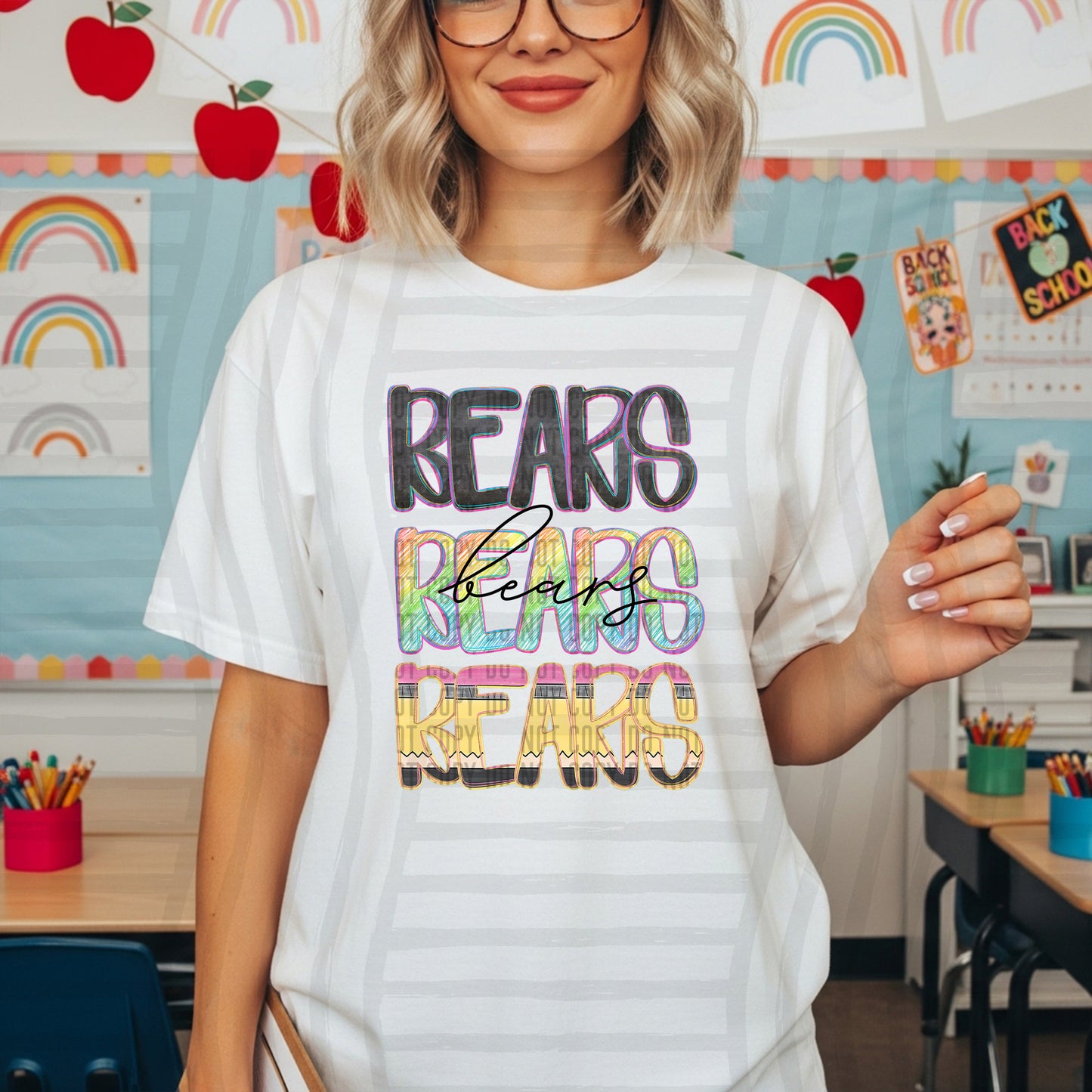 Crayon cutie Stacked - Custom + DROPDOWN - 300 DPI digital download