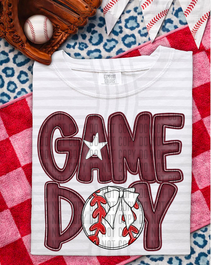 SOFTBALL - GAME DAY - Color Dropdown Digital Download 300DPI PNG FILE