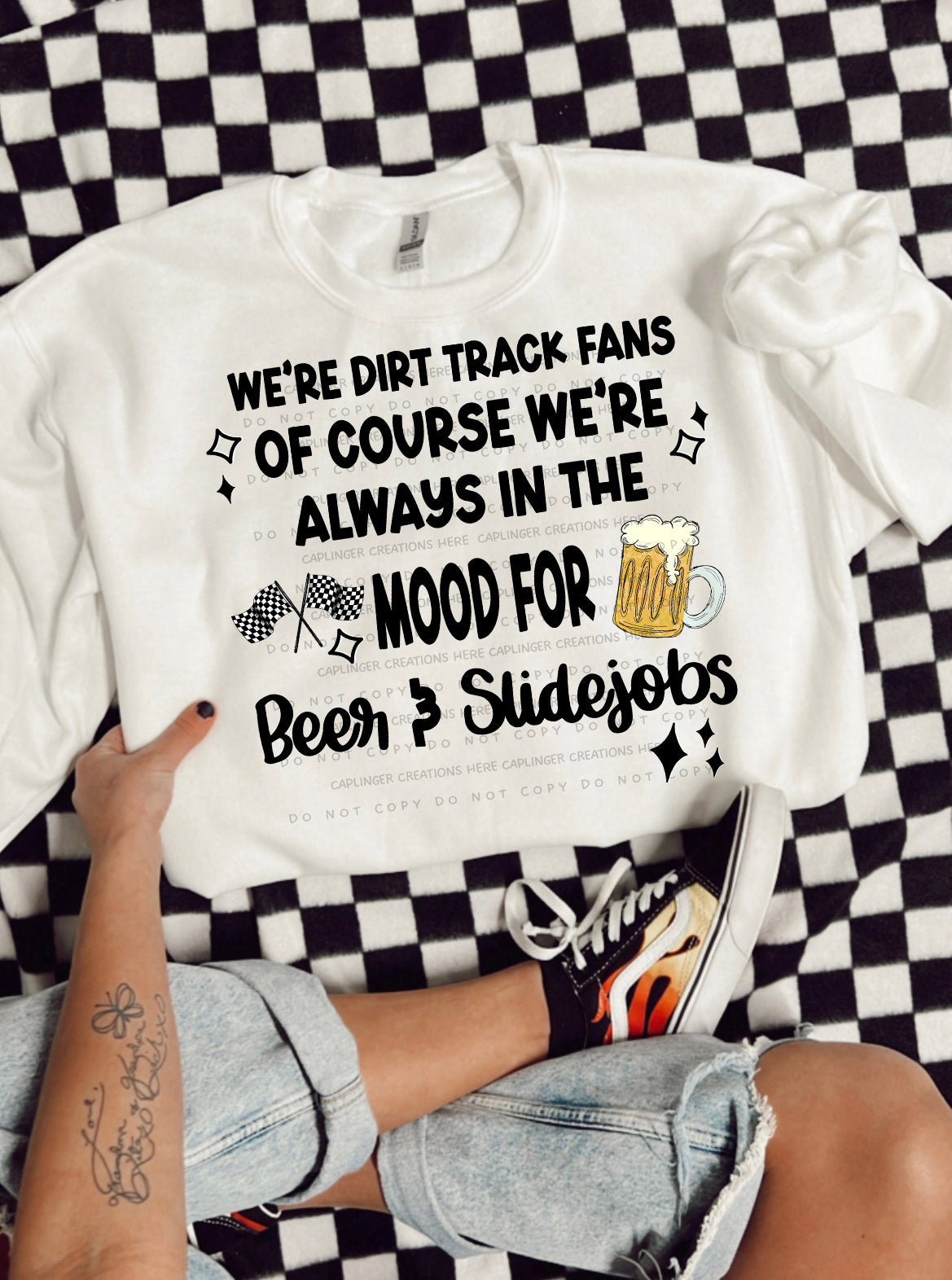 We're dirt track fans - Digital download 300DPI PNG FILE