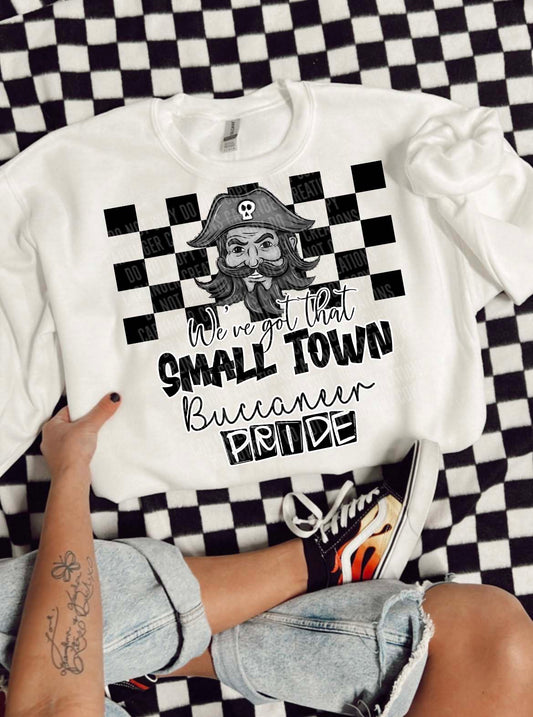 Small town Buccaneers pride Mascot Checkered - Digital download 300DPI PNG FILE