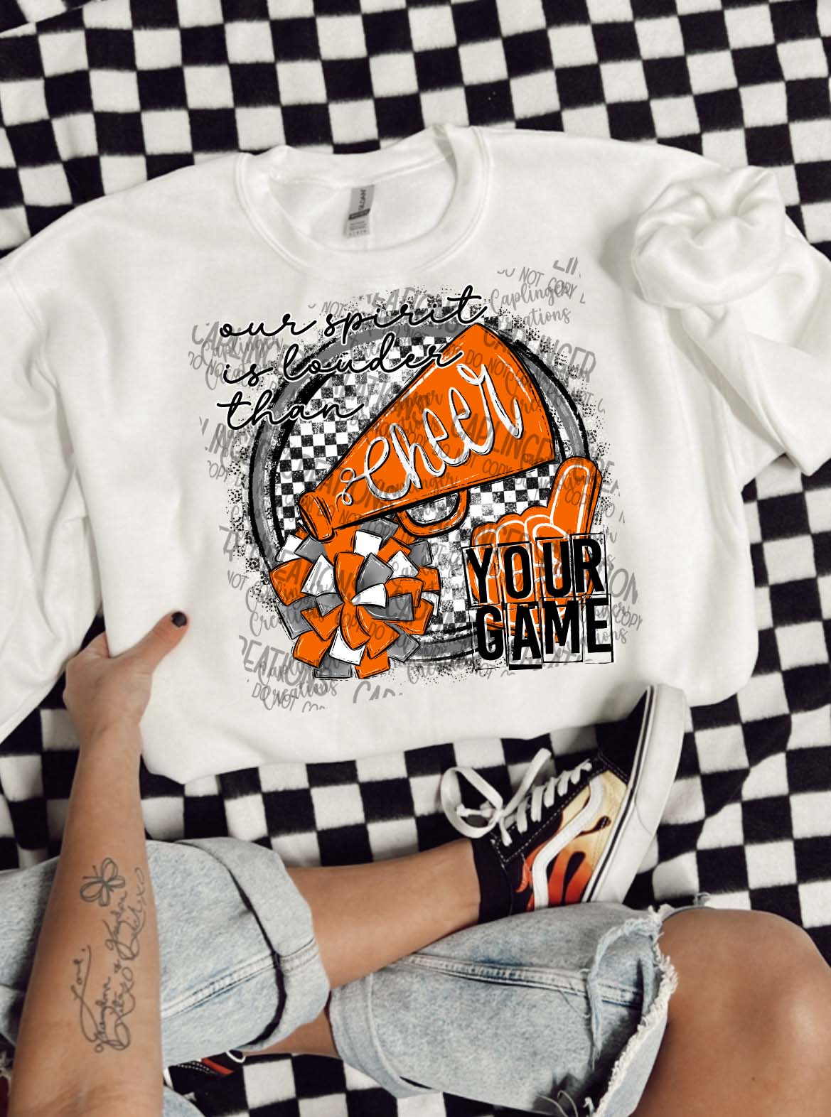 ORANGE: Our spirit is louder than your game - Digital download 300DPI PNG FILE