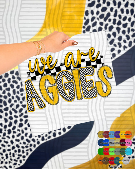 We are (CUSTOM) Checker Crush -  Digital Download 300DPI PNG FILE