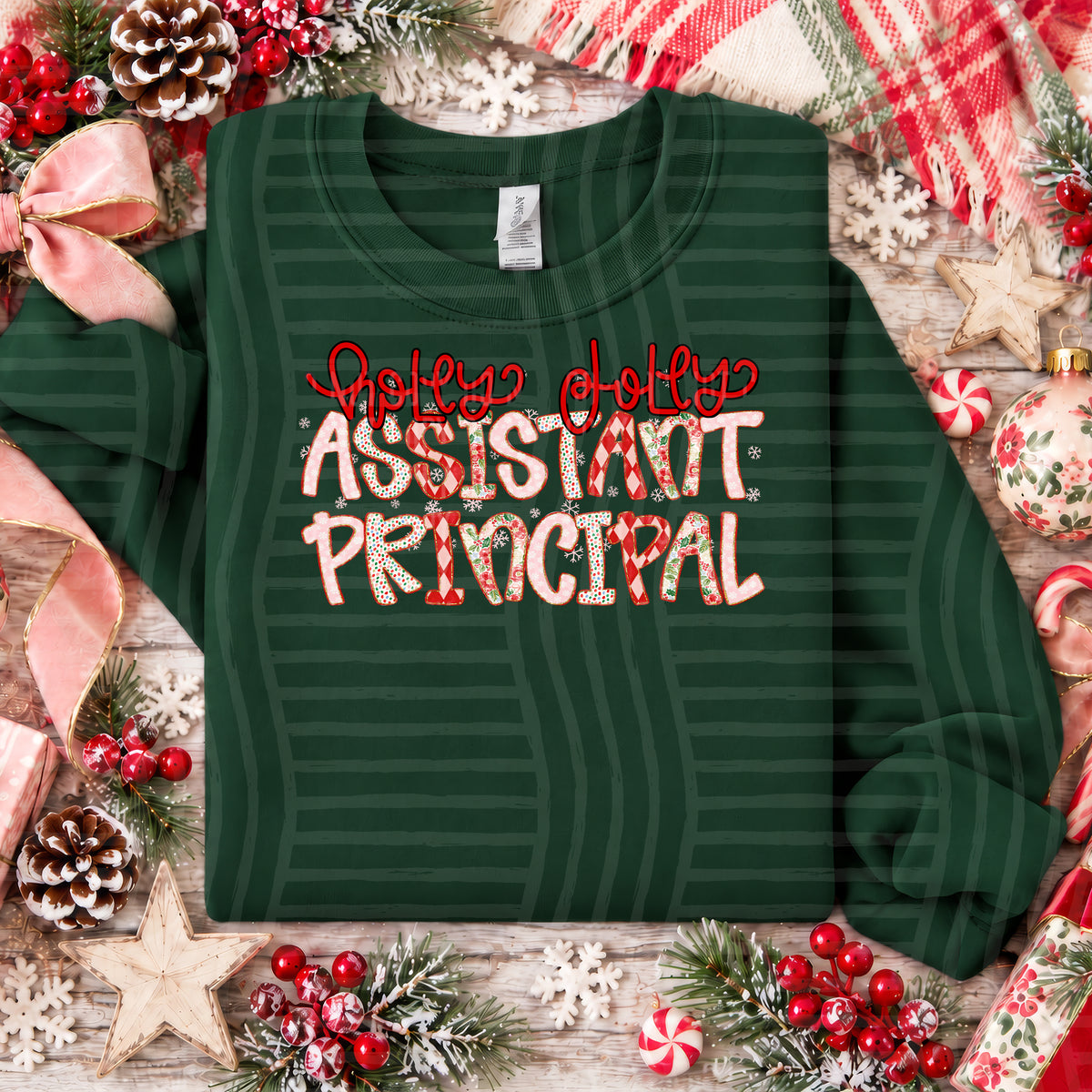 Holly Jolly Christmas Confetti Occupations - 2610-0020 - CUSTOM + DROPDOWN - 300 DPI Digital Download