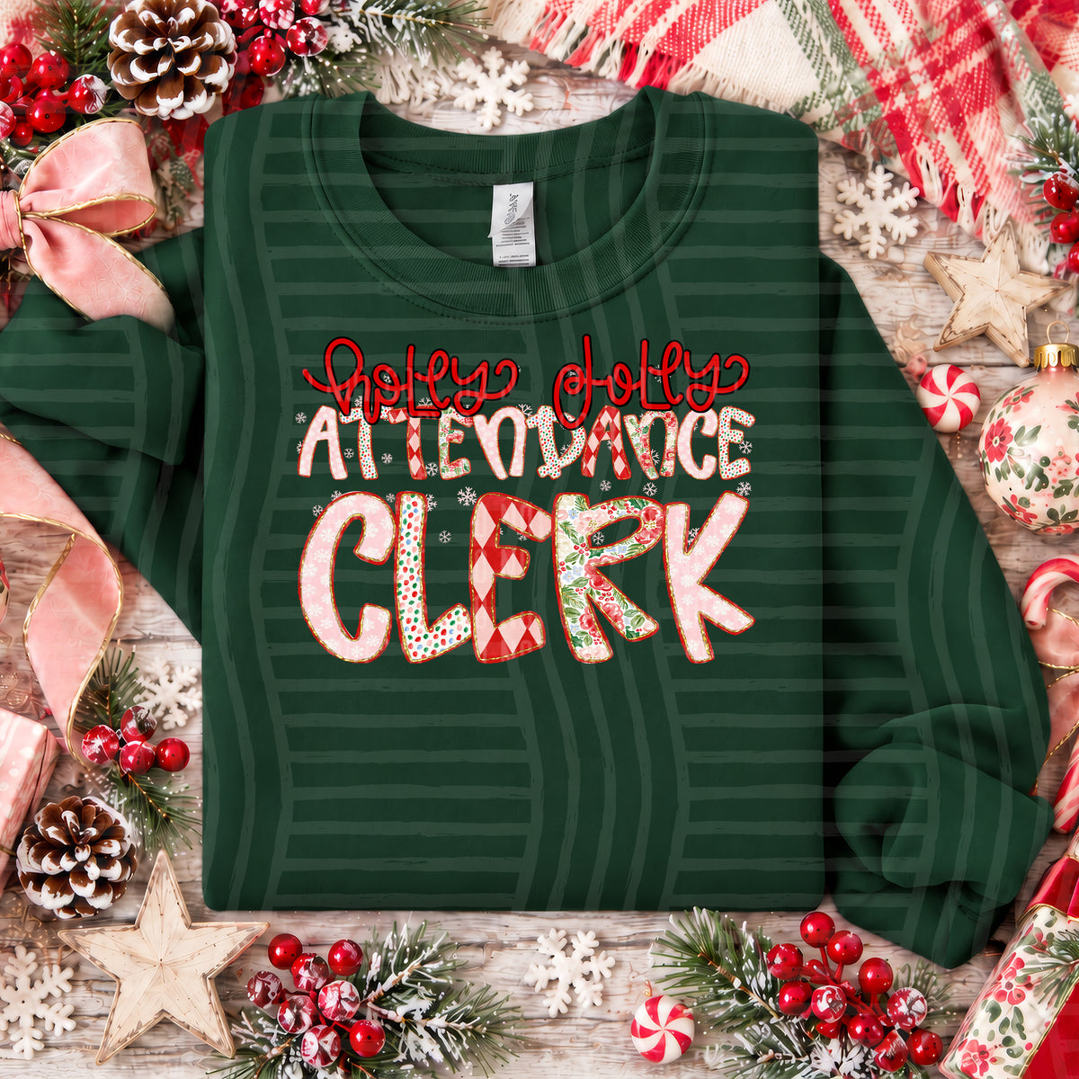 Holly Jolly Christmas Confetti Occupations - 2610-0020 - CUSTOM + DROPDOWN - 300 DPI Digital Download