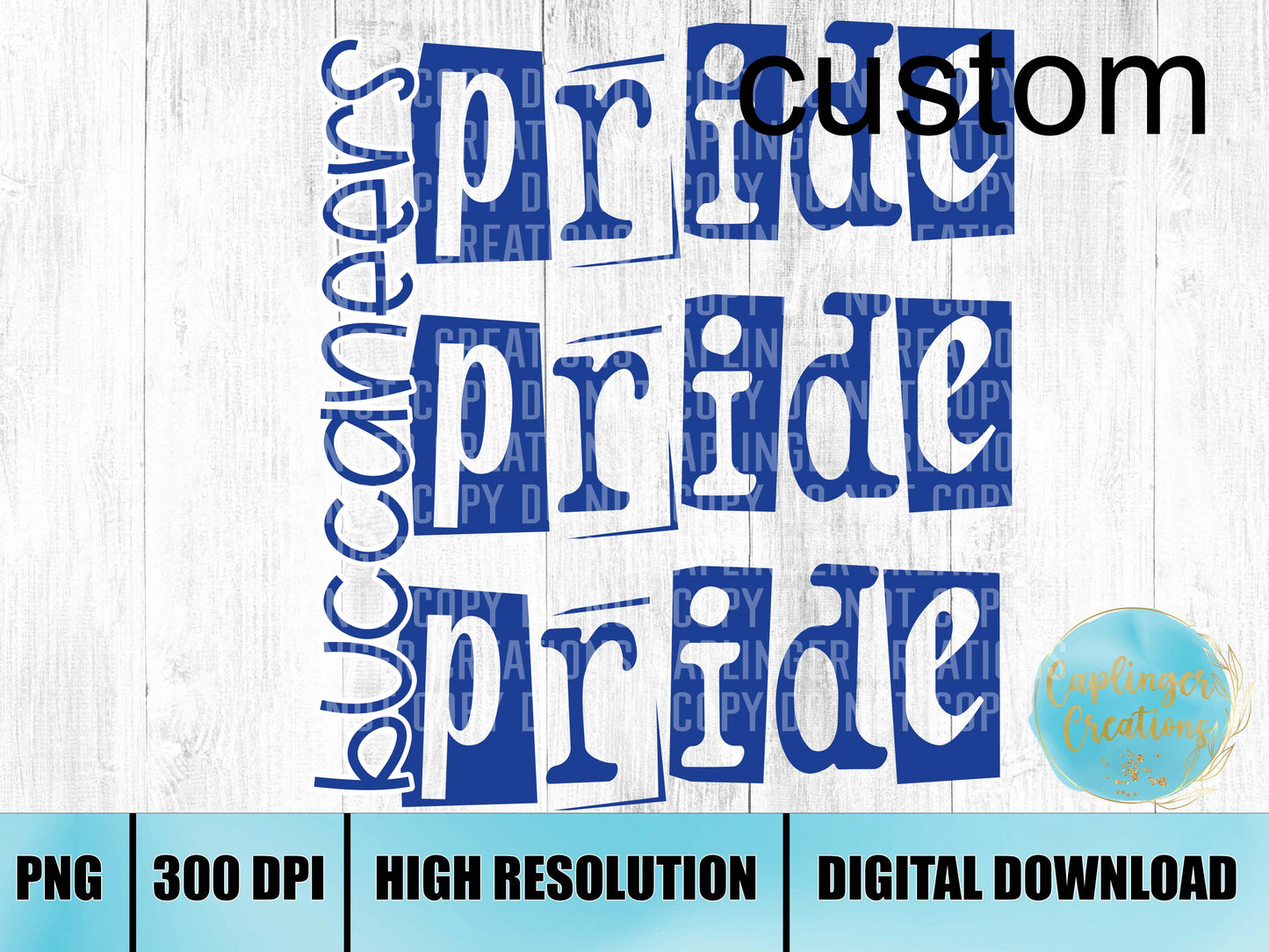 CUSTOM - Team Pride (Repeat) - Digital download 300DPI PNG FILE