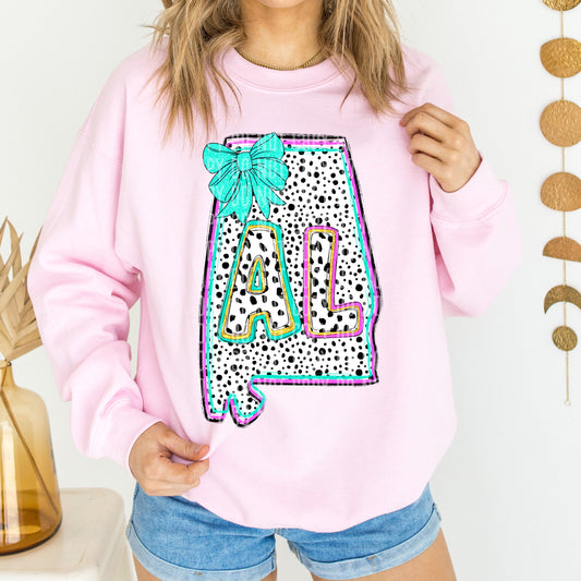 PICK A STATE- States Pink & Turquoise - Digital download 300DPI PNG FILE