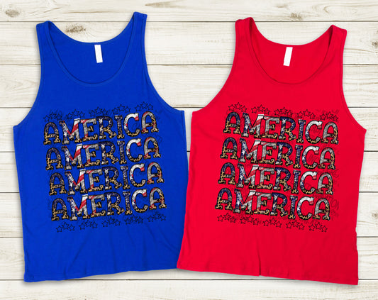 America (repeat)- Digital download 300DPI PNG FILE