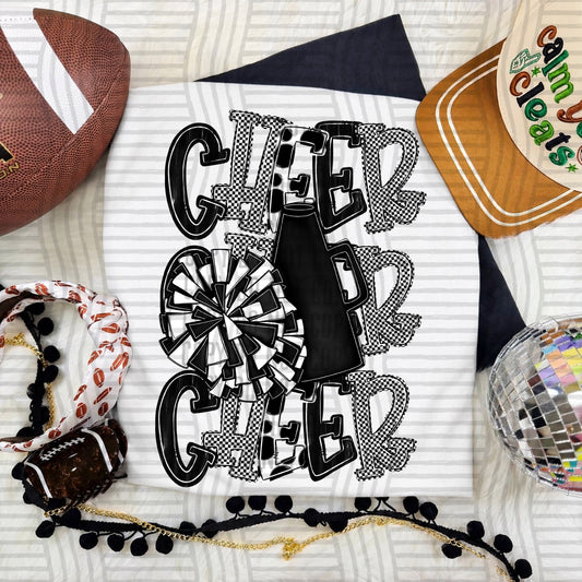 Tri Stacked Cheer color 2609-0008 - Color Dropdown Digital Download 300 DPI PNG FILE