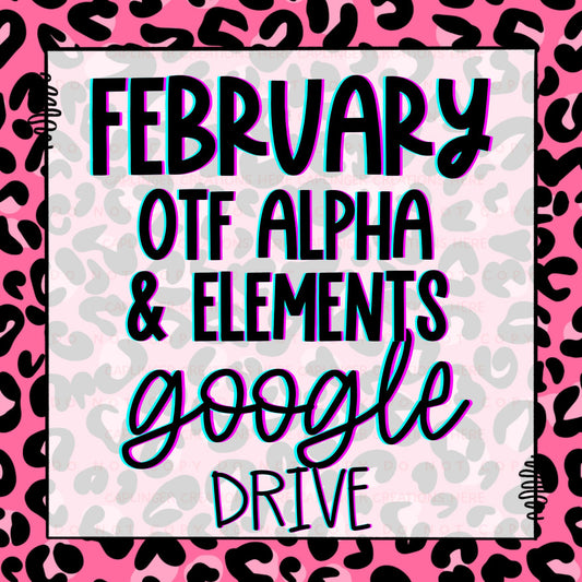 FEB OTF (typeable) ALPHA + elements GOOGLE DRIVE