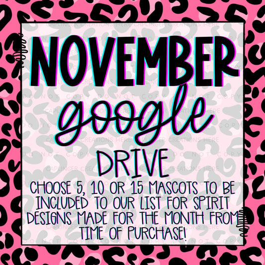 NOVEMBER '24 GOOGLE DRIVE - MASCOTS AND SPIRIT WEAR