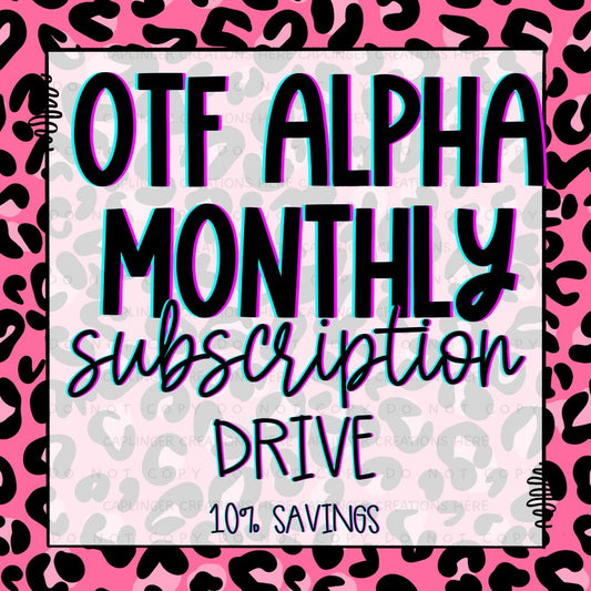 OTF GOOGLE DRIVE MONTHLY SUBSCRIPTION PLAN