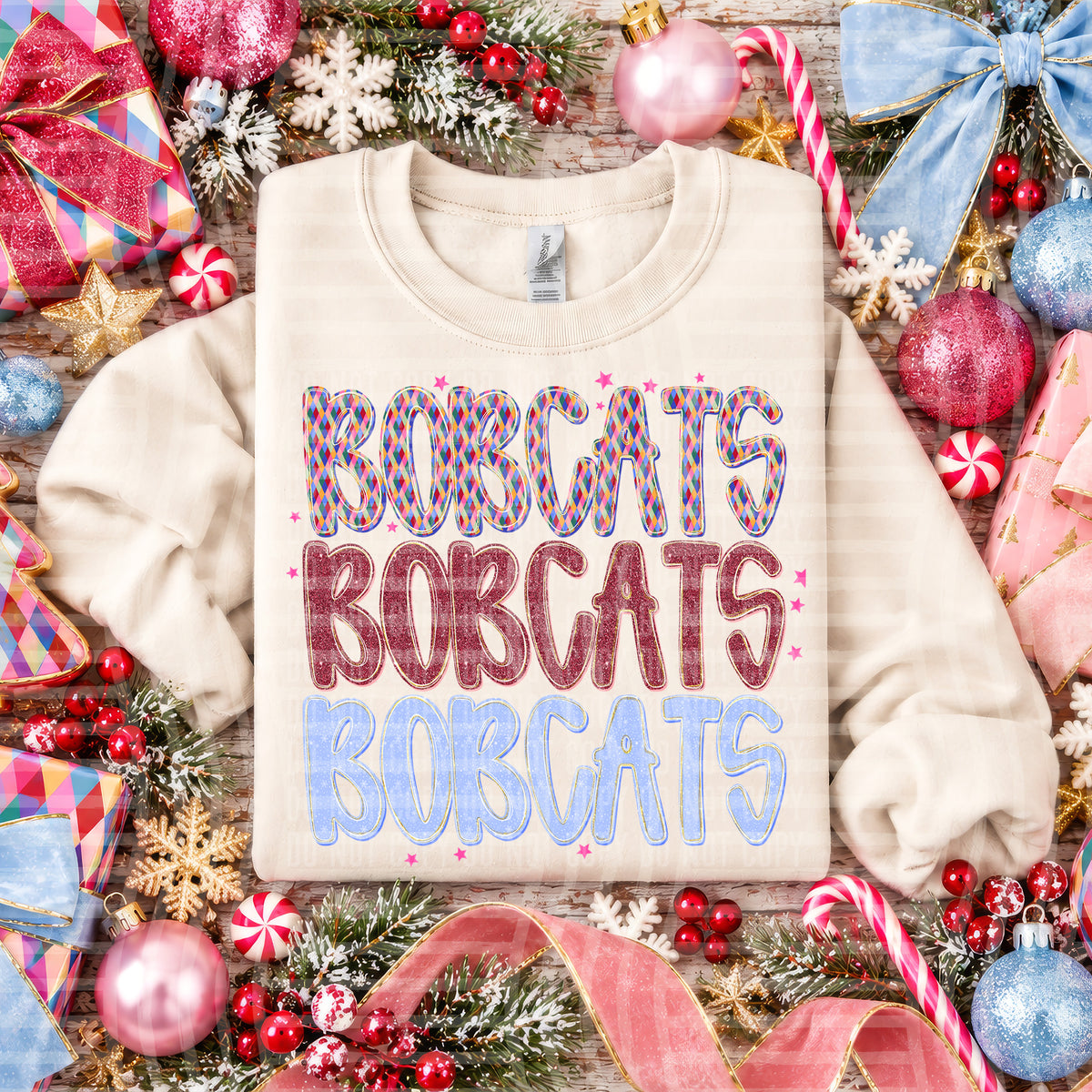 Jingle Jumble Stacked Mascots - 2610-0018 - CUSTOM + DROPDOWN - 300 DPI Digital Download
