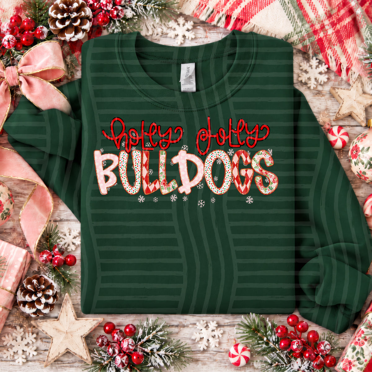 Holly Jolly Christmas Confetti Mascots - 2610-0021 - CUSTOM + DROPDOWN - 300 DPI Digital Download