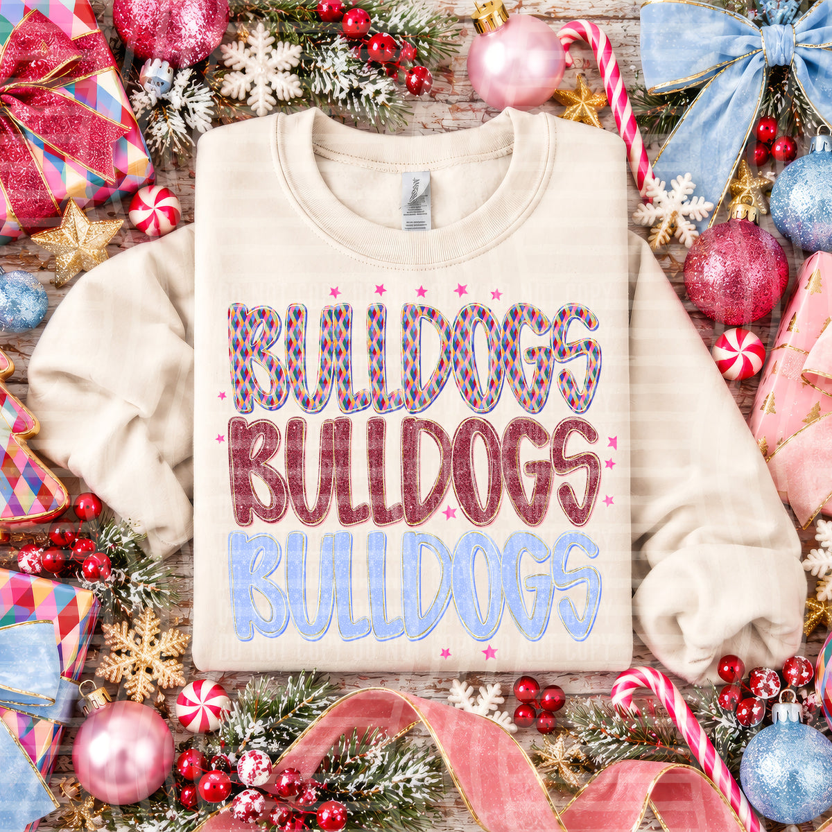 Jingle Jumble Stacked Mascots - 2610-0018 - CUSTOM + DROPDOWN - 300 DPI Digital Download