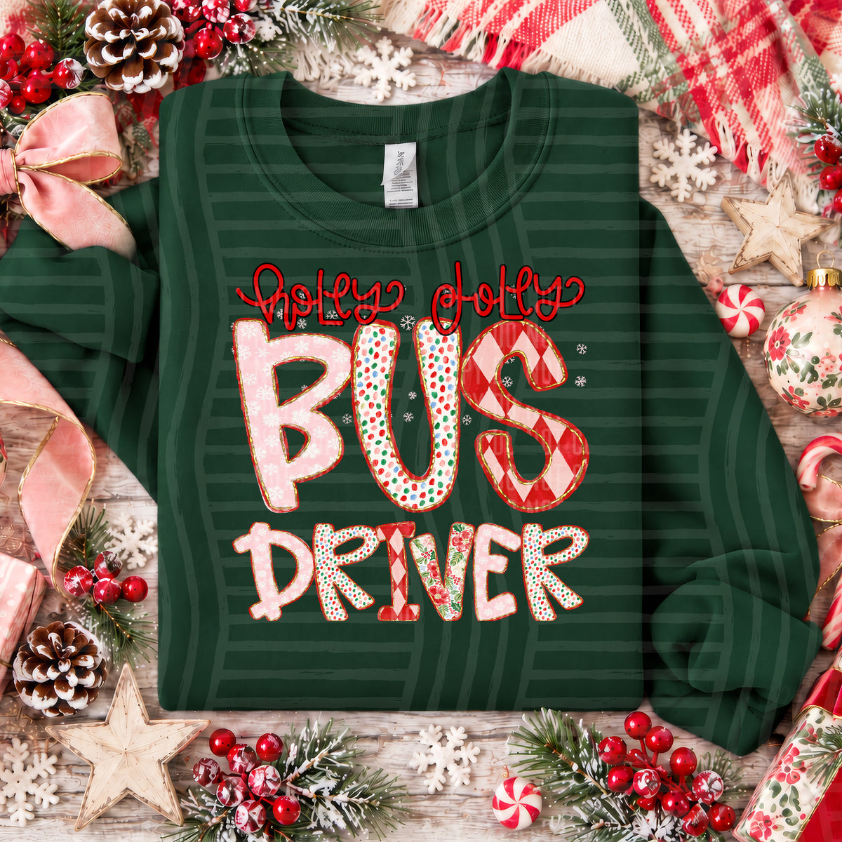 Holly Jolly Christmas Confetti Occupations - 2610-0020 - CUSTOM + DROPDOWN - 300 DPI Digital Download