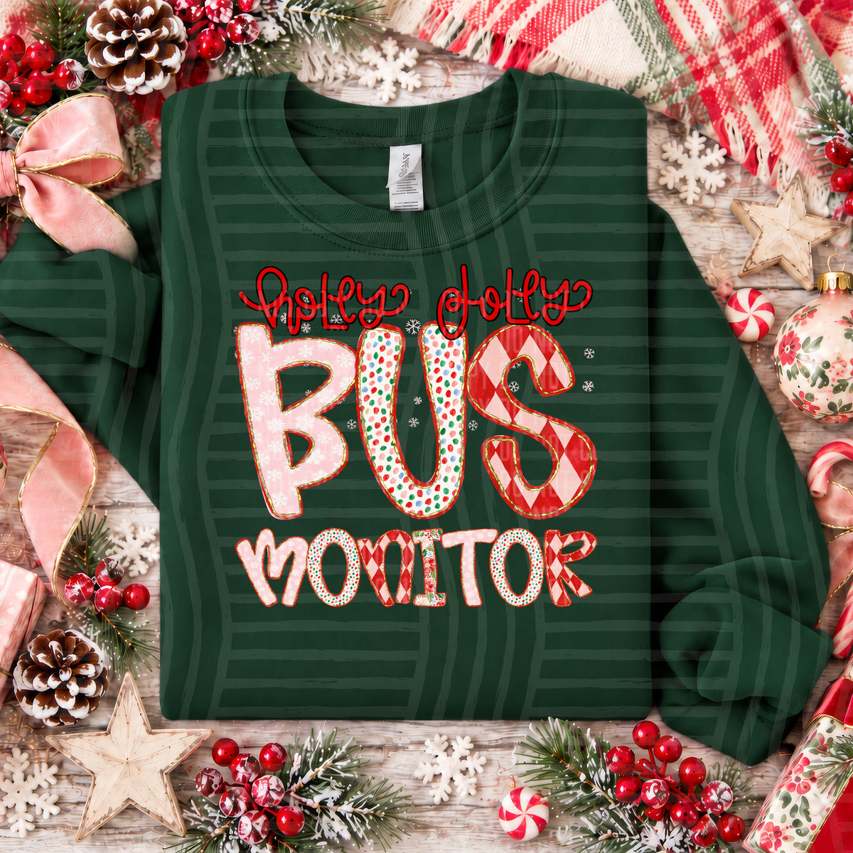 Holly Jolly Christmas Confetti Occupations - 2610-0020 - CUSTOM + DROPDOWN - 300 DPI Digital Download