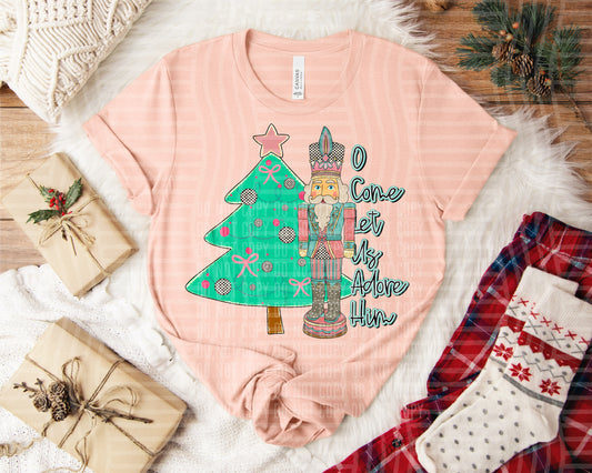 Nutcracker O come let us adore him- Digital download 300DPI PNG FILE