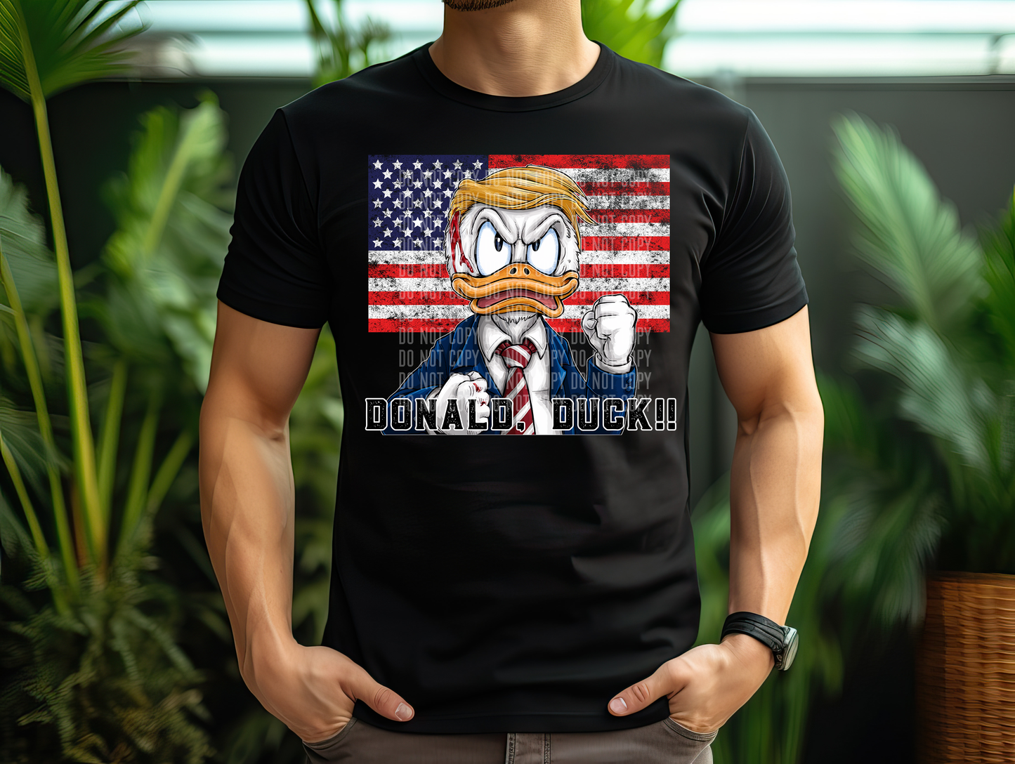 DONALD, DUCK!! (2 versions included)- Digital download 300DPI PNG FILE