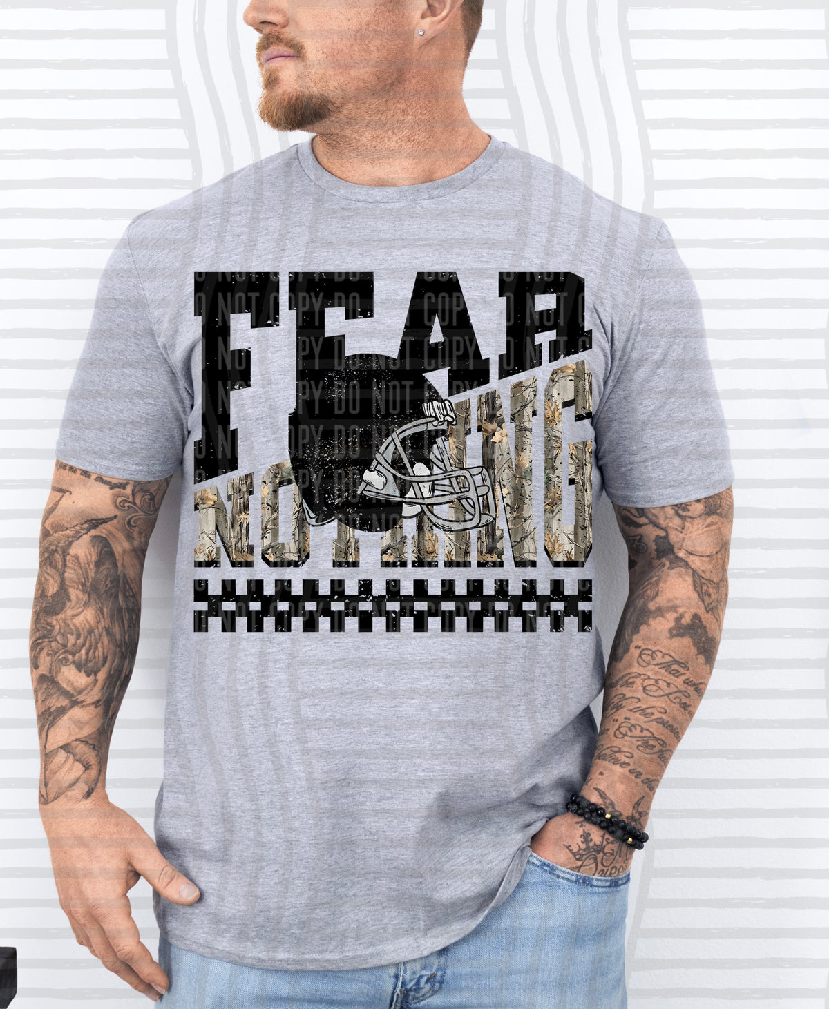 Fear Nothing COLOR helmet only 0926-0033 - Color Dropdown Digital Download 300 DPI PNG FILE