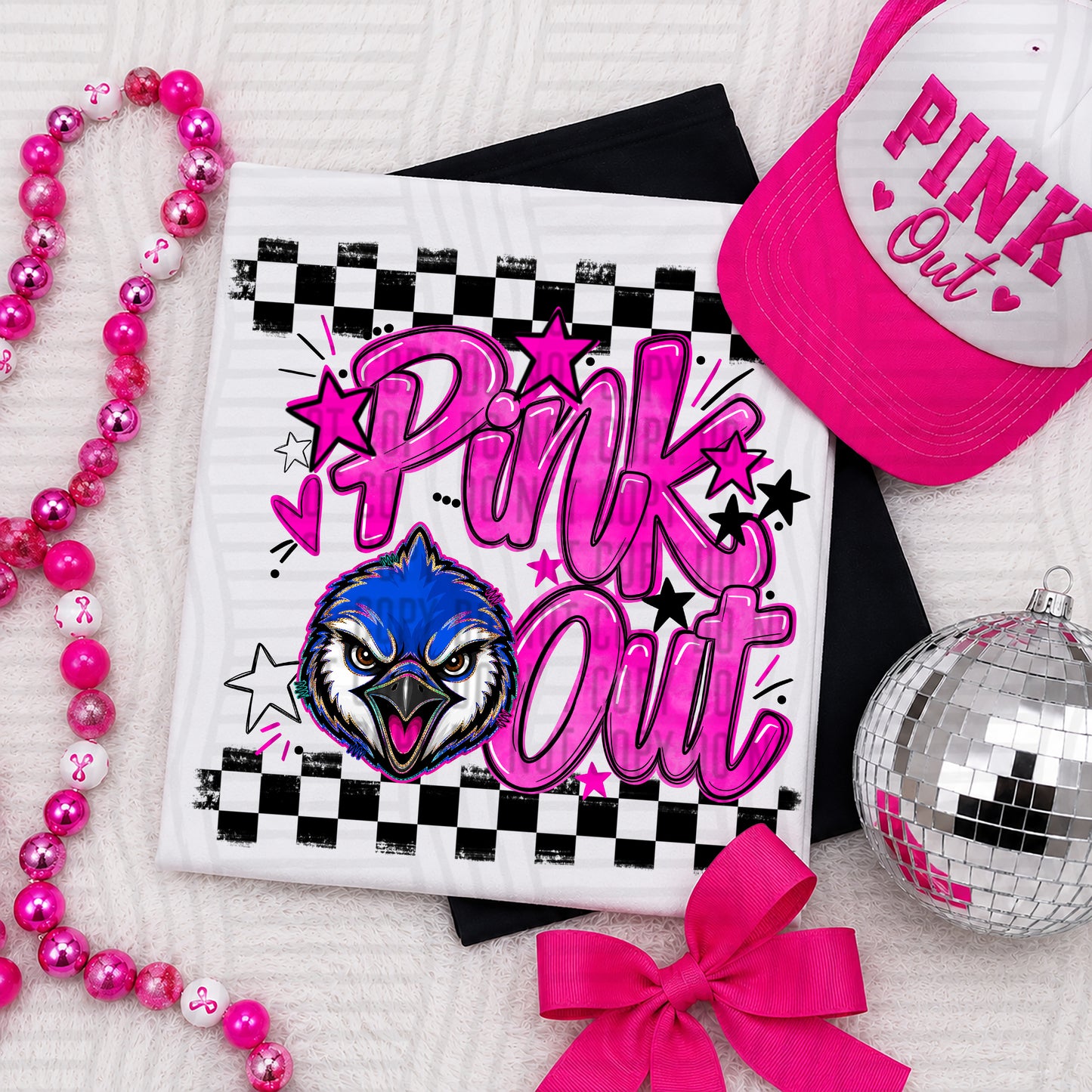 Pink Out MASCOTS 0926-0021- PLEASE UPLOAD MOCK UP - 300 DPI digital download