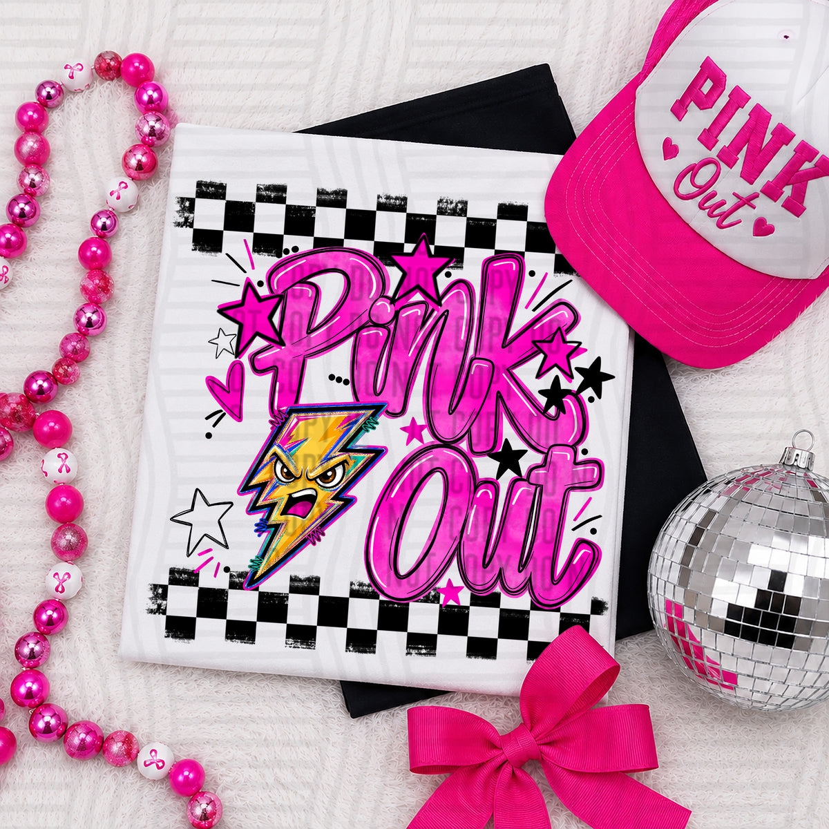 Pink Out MASCOTS 0926-0021- PLEASE UPLOAD MOCK UP - 300 DPI digital download