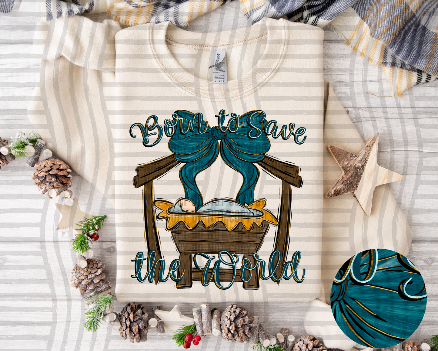 Christ is the reason for the season- Hand painted - 300DPI PNG FILE