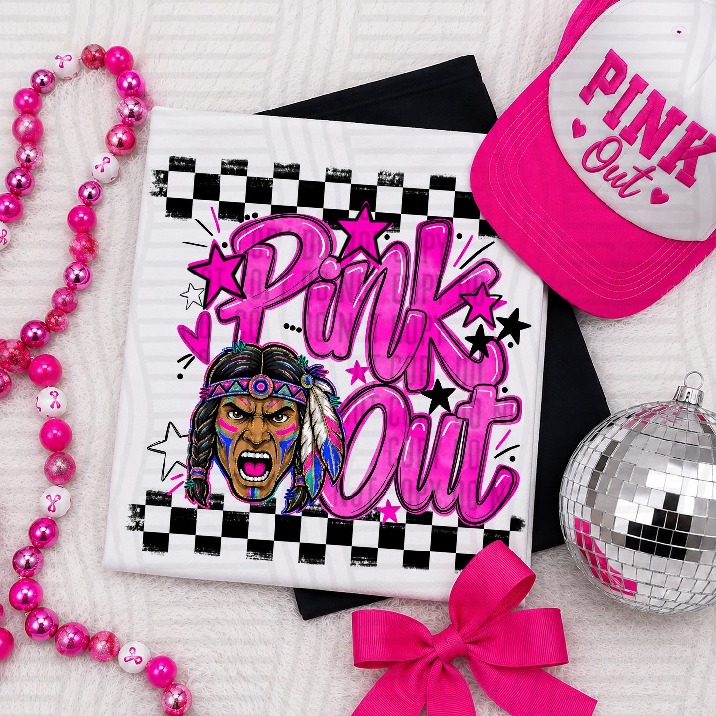 Pink Out MASCOTS 0926-0021- PLEASE UPLOAD MOCK UP - 300 DPI digital download