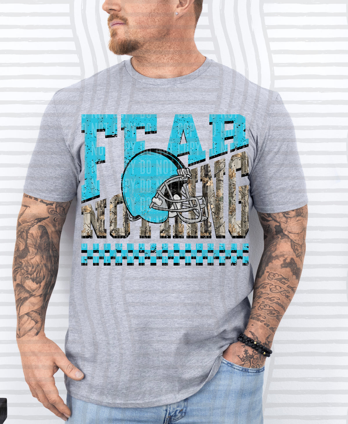 Fear Nothing COLOR helmet only 0926-0033 - Color Dropdown Digital Download 300 DPI PNG FILE